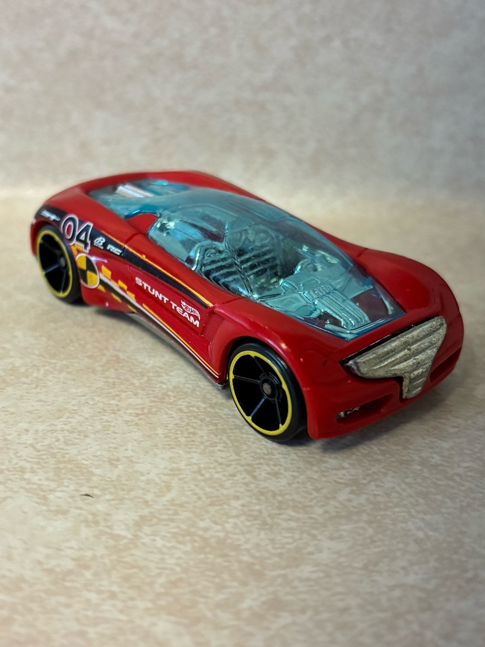 #33 Hot Wheels Nitrium Acceleracers Silencerz Series Diecast Car Orange Clear